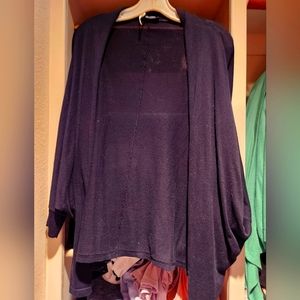 Sheer black cardigan